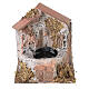 Working fountain in cork for Nativity scene 10-12 cm s1