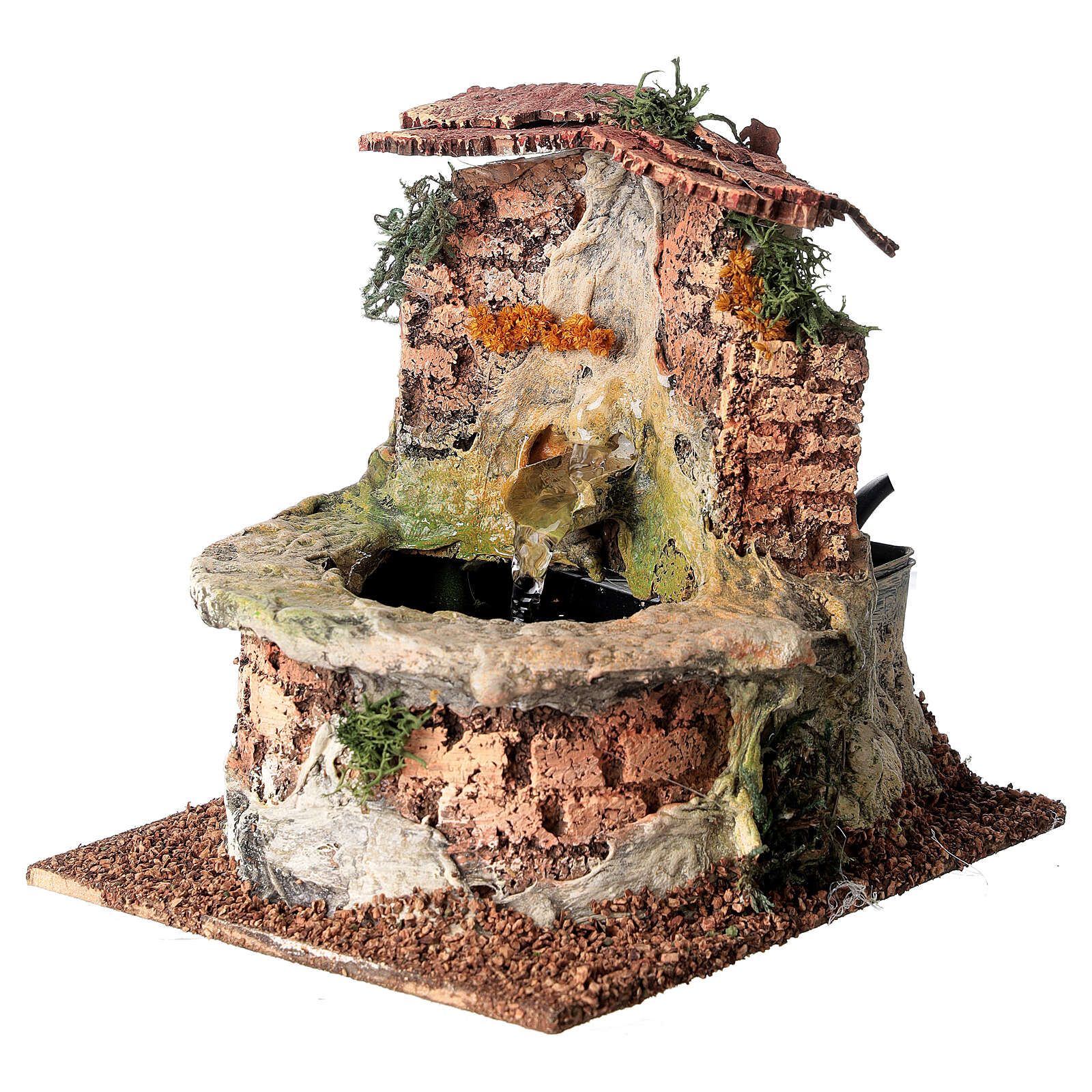 Petite fontaine - décors de crèche provençale