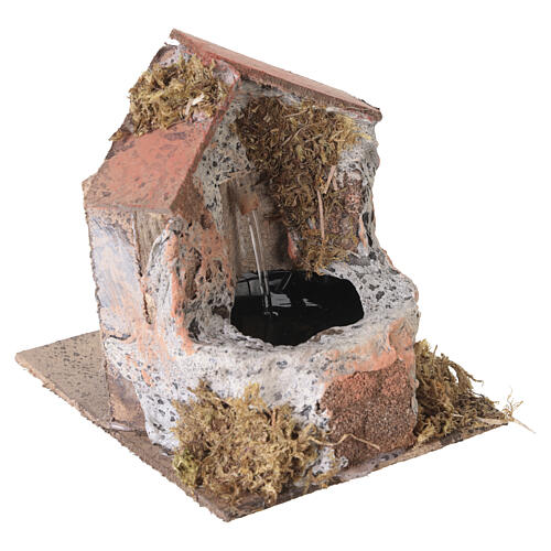 Cork electric fountain for Nativity Scene with 10-12 cm figurines 3