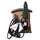 Working fountain and tree for Nativity Scene 8-10 cm 15x10x20 cm s5
