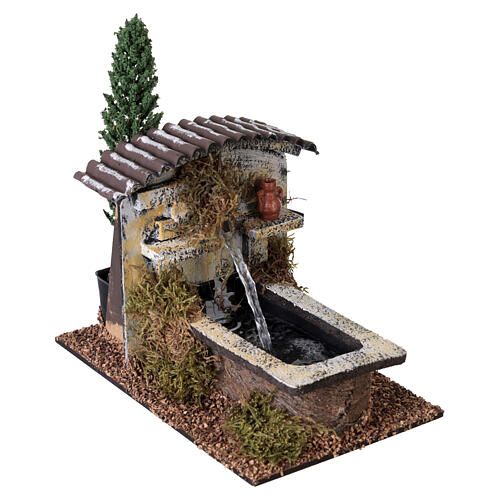 Fontana funzionante albero presepe 8-10 cm 15x10x20 cm 4