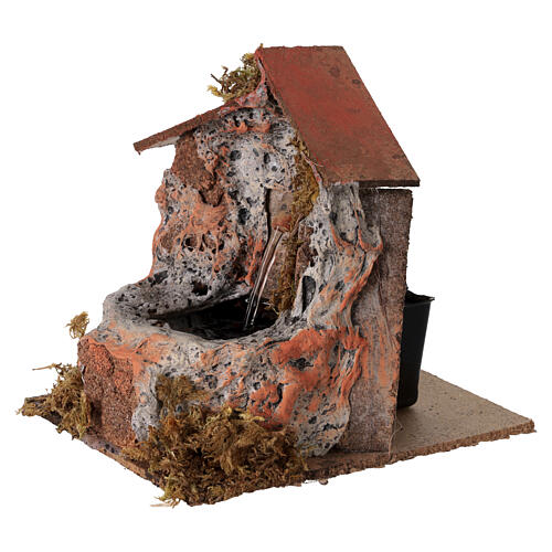 Fontanna działająca drzewo, szopka 8-10 cm, wielkość 15x10x20 cm 6