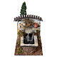 Fontanário funcionante em miniatura com árvore para presépio com figuras altura média 8-10 cm, medidas: 14,5x11,5x20,5 cm s1