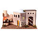 House with fire flickering light 15x35x15 cm for Nativity Scene with 8-10 cm figurines s1