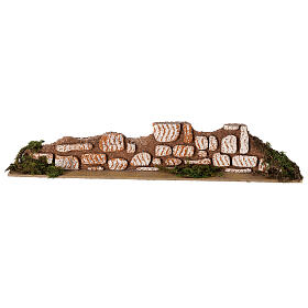 Fence 10x35x5 cm Nativity scene 8-10 cm