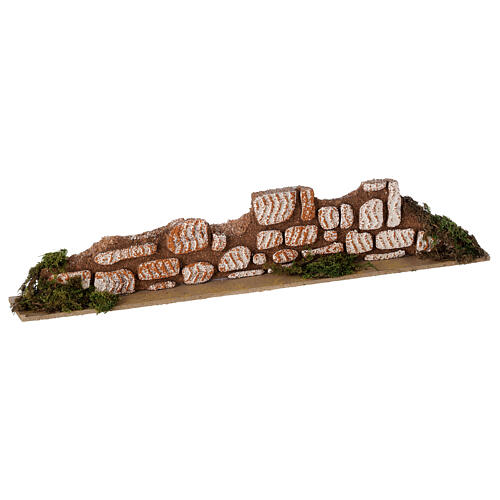 Fence 10x35x5 cm Nativity scene 8-10 cm 3