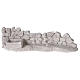 Muro em miniatura com manjedoura gesso 6x22x5 cm para presépio com figuras de altura média 8-10 cm s1
