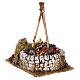 Mini bonfire with fire effect light 10x10x5 cm nativity 8-10 cm s3