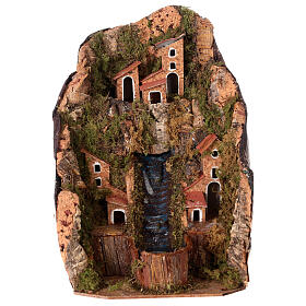 Ponts, ruisseaux, palissades pour crèche: Ruisseau avec pompe à eau 20x15x20 cm crèche 10 cm