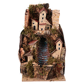 Strumyk z pompą wody, 20x15x20 cm, do szopki 10 cm