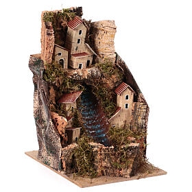 Strumyk z pompą wody, 20x15x20 cm, do szopki 10 cm