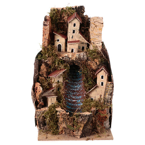 Strumyk z pompą wody, 20x15x20 cm, do szopki 10 cm 1