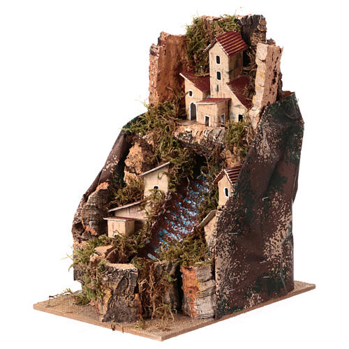 Strumyk z pompą wody, 20x15x20 cm, do szopki 10 cm 3