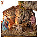 Cabana Natividade iluminada figuras presépio com figuras altura média 10 cm, medidas: 24x33x18 cm s2