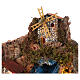 Neapolitan nativity village setting for 14-16 cm with fountain waterfall 45x100x60 cm s7