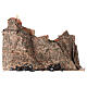Neapolitan nativity village setting for 14-16 cm with fountain waterfall 45x100x60 cm s9