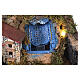 Neapolitan nativity village setting for 14-16 cm with fountain waterfall 45x100x60 cm s4