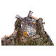 Neapolitan nativity village setting for 14-16 cm with fountain waterfall 45x100x60 cm s7