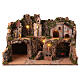 Rustic Nativity scene with kitchen and fountain 40x70x40 s1