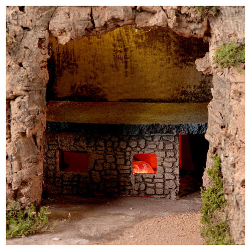 Otaczenie wiejskie z kuchnią i fontanną, 40x70x40 dla figurek 14-16 cm 8