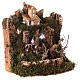 Landscape Nativity scene with lights 25x20x25 for statues 10-12 cm s3