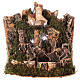 Paesaggio presepe con luci 25x20x25 per statue 10-12 cm s1