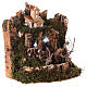 Paesaggio presepe con luci 25x20x25 per statue 10-12 cm s3