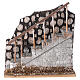 Schody z balustradą i murkiem, 10x15x15 cm, do figurek 12 cm s1