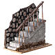Schody z balustradą i murkiem, 10x15x15 cm, do figurek 12 cm s2