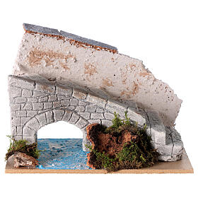 Treppe mit Bachlauf 10x15x16 für Krippe 8-12 cm