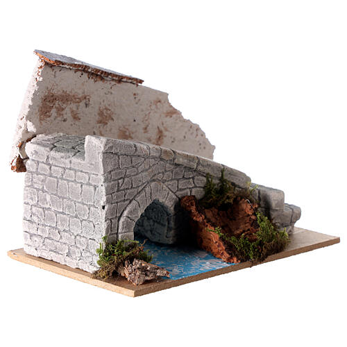 Treppe mit Bachlauf 10x15x16 für Krippe 8-12 cm 3