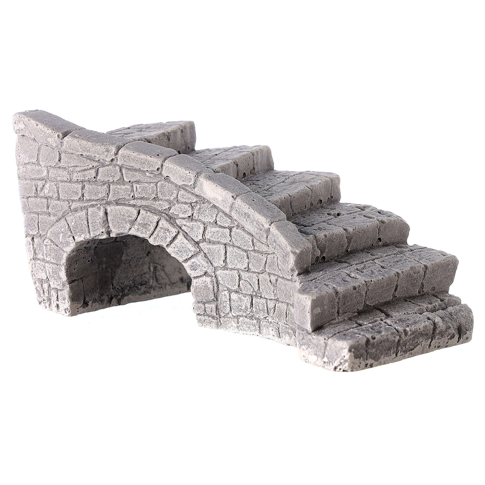 Façade Maisonnette Avec Escalier Pour Crèche De 7 Cm 15x10x10 Cm