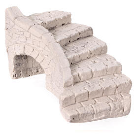 Miniature steps with arch 15x10x10 cm nativity 8-12 cm