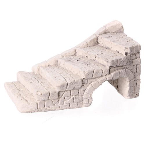 Miniature steps with arch 15x10x10 cm nativity 8-12 cm 3