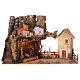 Presepe 50x25x35 con luci e Natività 10 cm s1