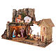 Nativity village 50x25x35 cm with lights and Holy Family 10 cm s3