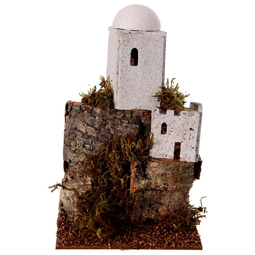 Dorf beleuchtet mit Minarett für Krippe, 15x10x10 cm 5