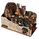 Veil waterfall with stream and pump 60x35x45 cm with lights nativity 10-12 cm s3