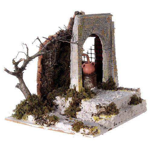 Fuente con bomba y arco 25x20x25 belenes 8-10 cm 3