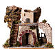 Farmhouse with staircase 20x20x15 cm Nativity scene of 8 cm s1