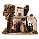 Casolare con scalinata 20x20x15 cm presepe 8 cm s1