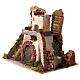 Casolare con scalinata 20x20x15 cm presepe 8 cm s2