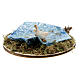 Miniature pond circular realistic water effect with geese Moranduzzo nativity 8-14 cm s2