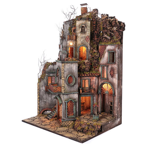 Ambientación pueblo modular completo templo belén Nápoles 10-14 cm 320x125x60 cm 4