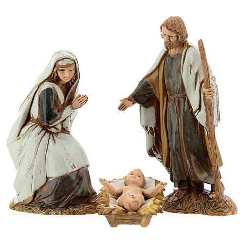 Whole Nativity setting, arabic village with Moranduzzo's figurines of 10 cm, fountain, 40x70x50 cm 8