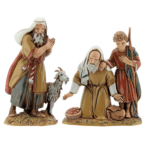 Whole Nativity setting, arabic village with Moranduzzo's figurines of 10 cm, fountain, 40x70x50 cm 14