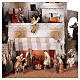 Whole Nativity setting, arabic village with Moranduzzo's figurines of 10 cm, fountain, 40x70x50 cm s2