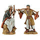 Whole Nativity setting, arabic village with Moranduzzo's figurines of 10 cm, fountain, 40x70x50 cm s13