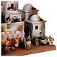 Nativity scene setting, arabic village for figurines of 10 cm, fountain, 40x70x50 cm s6
