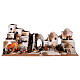 Belén completo palestino fuego fuente estatuas Moranduzzo 10 cm 35x95x45 s1